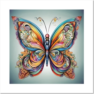 Line Art Butterfly Posters and Art